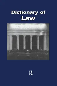 Dictionary of Law_cover