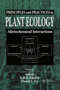 Principles and Practices in Plant Ecology_cover