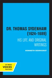 Dr. Thomas Sydenham_cover