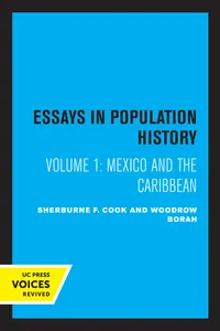 Essays in Population History, Volume One_cover