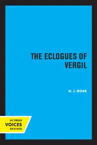 The Eclogues of Vergil_cover