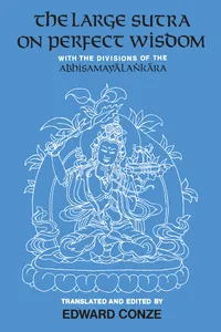 The Large Sutra on Perfect Wisdom_cover