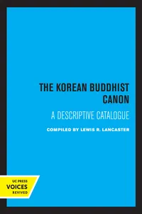 The Korean Buddhist Canon_cover