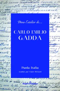 Dans l'atelier de Carlo Emilio Gadda_cover