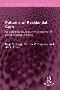 Patterns of Residential Care_cover