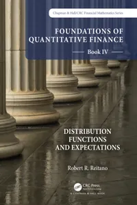 Foundations of Quantitative Finance Book IV: Distribution Functions and Expectations_cover