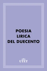 Poesia lirica del Duecento_cover