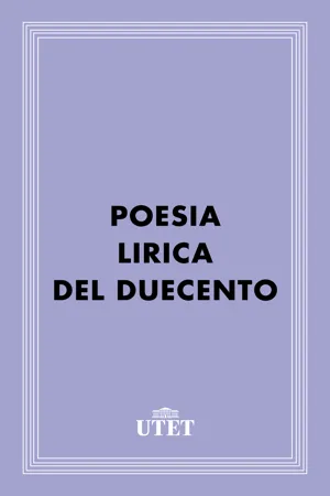 Poesia lirica del Duecento