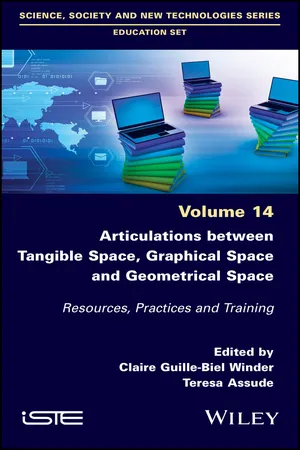 Articulations Between Tangible Space, Graphical Space and Geometrical Space