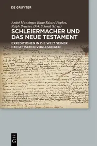 Schleiermacher und das Neue Testament_cover