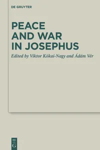 Peace and War in Josephus_cover