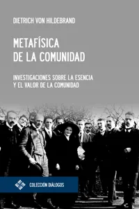 Metafísica de la comunidad_cover