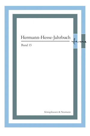 Hermann-Hesse-Jahrbuch, Band 15