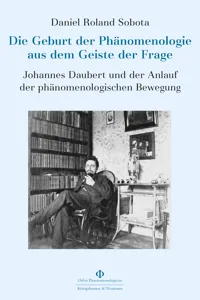 Die Geburt der Phänomenologie aus dem Geiste der Frage_cover