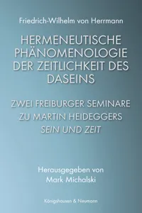 Hermeneutische Phänomenologie der Zeitlichkeit des Daseins_cover