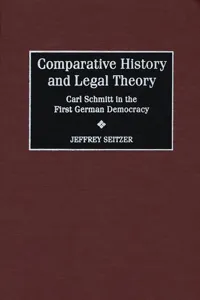 Comparative History and Legal Theory_cover