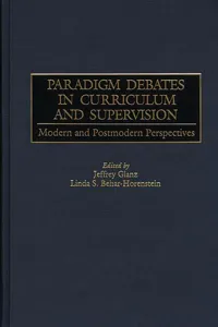 Paradigm Debates in Curriculum and Supervision_cover