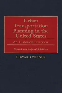 Urban Transportation Planning in the United States_cover