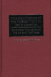 The Significance of the Printed Word in Early America_cover