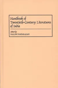 Handbook of Twentieth-Century Literatures of India_cover