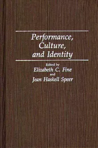 Performance, Culture, and Identity_cover