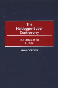 The Heidegger-Buber Controversy_cover