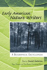 Early American Nature Writers_cover