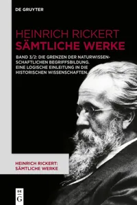 Die Grenzen der naturwissenschaftlichen Begriffsbildung. Eine logische Einleitung in die historischen Wissenschaften._cover