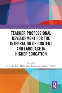 Teacher Professional Development for the Integration of Content and Language in Higher Education_cover