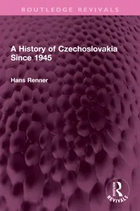 A History of Czechoslovakia Since 1945_cover