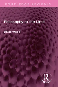 Philosophy at the Limit_cover