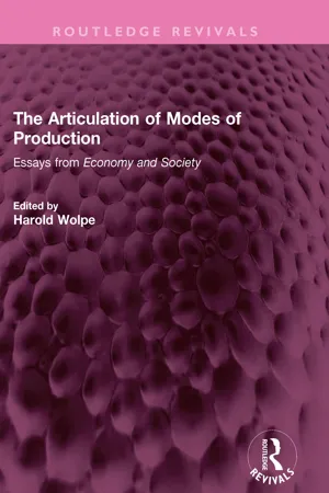 The Articulation of Modes of Production