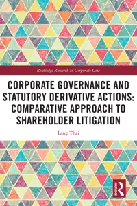 Corporate Governance and Statutory Derivative Actions_cover