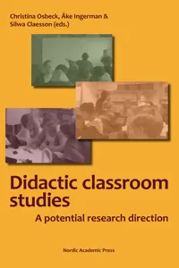 Classroom studies in didactics_cover