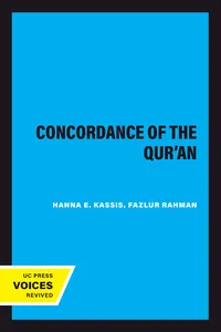 A Concordance of the Qur'an_cover