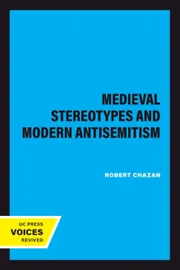 Medieval Stereotypes and Modern Antisemitism_cover