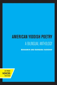 American Yiddish Poetry_cover
