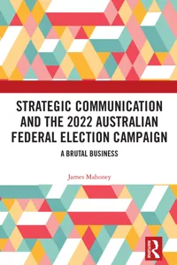 Strategic Communication and the 2022 Australian Federal Election Campaign_cover