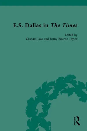 E.S. Dallas in The Times