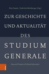 Zur Geschichte und Aktualität des Studium Generale_cover