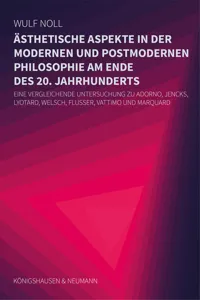 Ästhetische Aspekte in der modernen und in der postmodernen Philosophie am Ende des 20. Jahrhunderts_cover