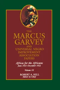 The Marcus Garvey and Universal Negro Improvement Association Papers, Vol. IX_cover