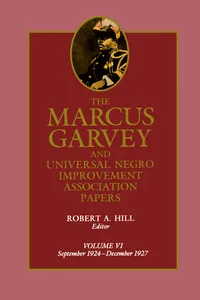 The Marcus Garvey and Universal Negro Improvement Association Papers, Vol. VI_cover
