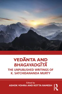 Vedānta and Bhagavadgītā_cover
