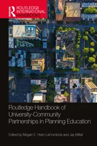 Routledge Handbook of University-Community Partnerships in Planning Education_cover