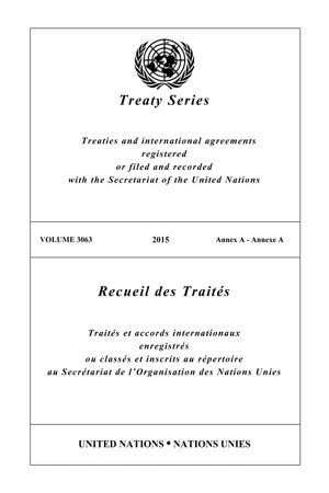Treaty Series 3063/Recueil des Traités 3063