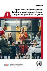 Lignes directrices concernant l'élaboration de normes tenant compte des questions de genre_cover