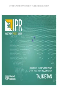 Report on the Implementation of the Investment Policy Review - Tajikistan_cover