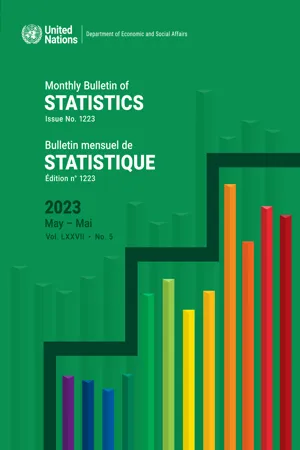 Monthly Bulletin of Statistics, May 2023 / Bulletin mensuel de statistiques, mai 2023