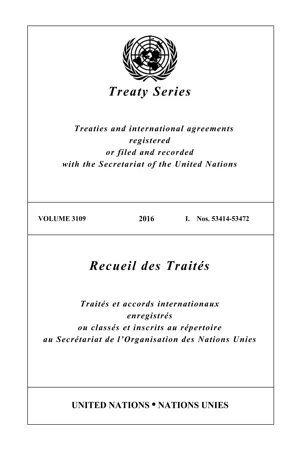 Treaty Series 3109/Recueil des Traités 3109